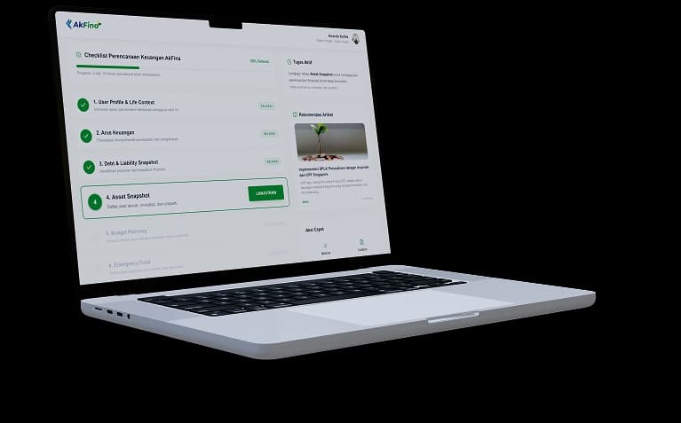 Mockup aplikasi Akfina