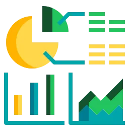 Ikon analisis berbasis data